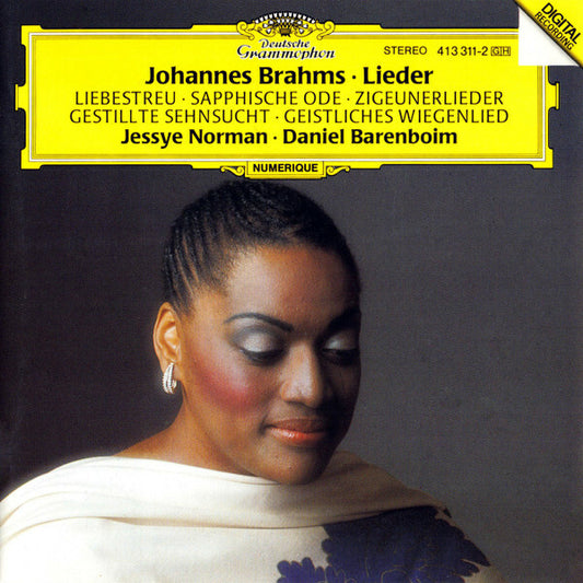 Johannes Brahms, Jessye Norman, Daniel Barenboim - Lieder : Liebestreu sapphische ode zigeunerlieder gestillte sehnsucht geistliches wiegenlied - Jessye Norman, Daniel Barenboim, Johannes Brahms - CD
