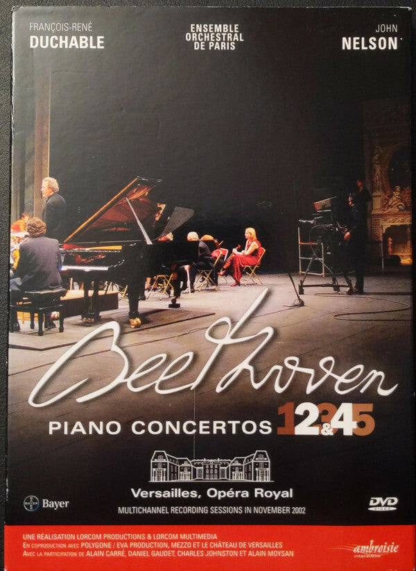 François-René Duchâble, ensemble orchestral de paris, john nelson, beethoven - Piano concertos 2 & 4 - Beethoven, François-René Duchâble, Ensemble Orchestral De Paris, John Nelson (5) - DVD