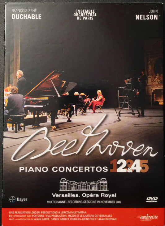François-René Duchâble, ensemble orchestral de paris, john nelson, beethoven - Piano concertos 2 & 4 - Beethoven, François-René Duchâble, Ensemble Orchestral De Paris, John Nelson (5) - DVD