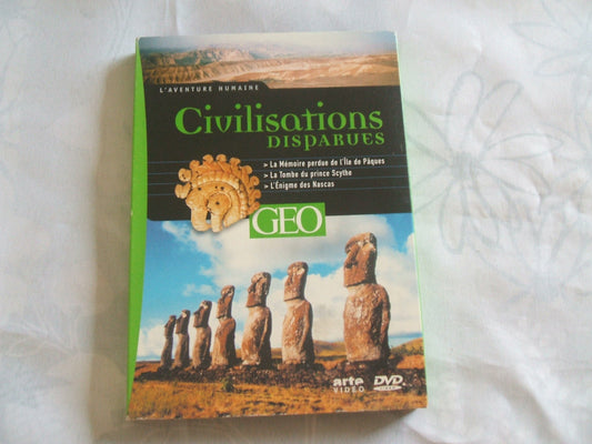 Civilisations disparues : La Mémoire perdue de lîle de Pâques / La Tombe du prince Scythe / L'Enigme des Nascas - Ragobert, Thierry, Jampolsky, Marc - DVD