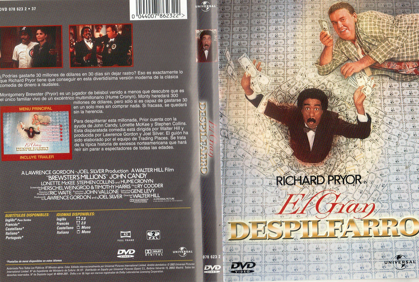 Comment claquer Un Million de Dollars par Jour - Walter Hill - DVD
