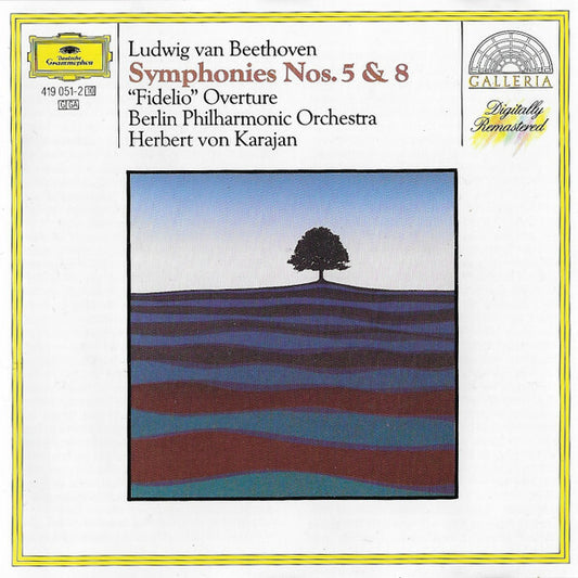 Ludwig van Beethoven / Herbert von Karajan / Berliner Philharmoniker - Symphonies Nos. 5 & 8 / Fidelio Ouvertüre - Ludwig van Beethoven, Herbert Von Karajan, Berliner Philharmoniker - CD