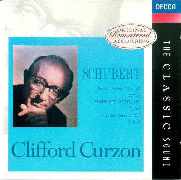 Schubert*, Clifford Curzon - Piano Sonata In D, D850 / Moments Musicaux D780 / Impromptus D899 3 & 4 - Schubert, Clifford Curzon - CD