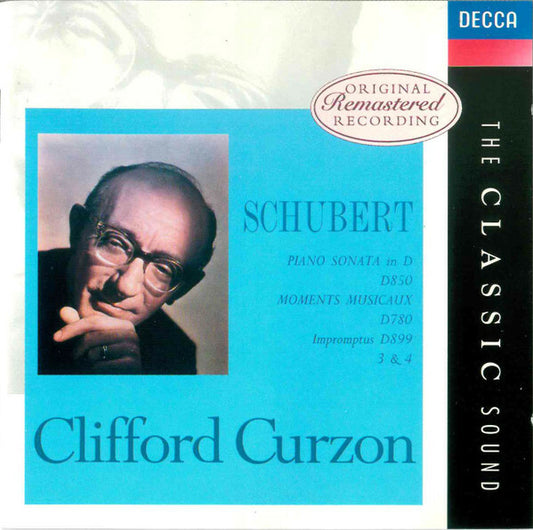 Schubert*, Clifford Curzon - Piano Sonata In D, D850 / Moments Musicaux D780 / Impromptus D899 3 & 4 - Schubert, Clifford Curzon - CD
