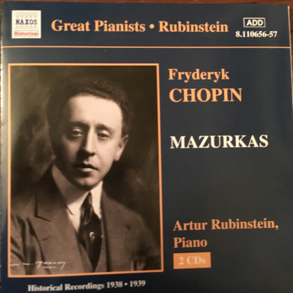 Fryderyk Chopin*, Artur Rubinstein* - Mazurkas - Artur Rubinstein, Fryderyk Chopin - CD