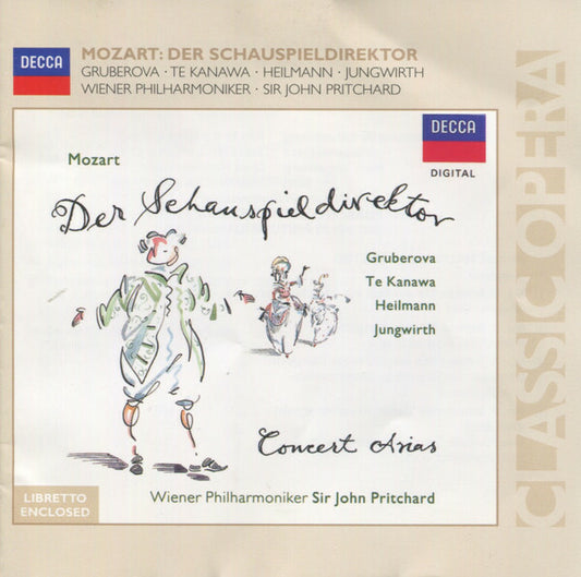 Mozart*, Wiener Philharmoniker, Sir John Pritchard* - Der Schauspieldirektor / Concert Arias - Mozart, Wiener Philharmoniker, Sir John Pritchard - CD