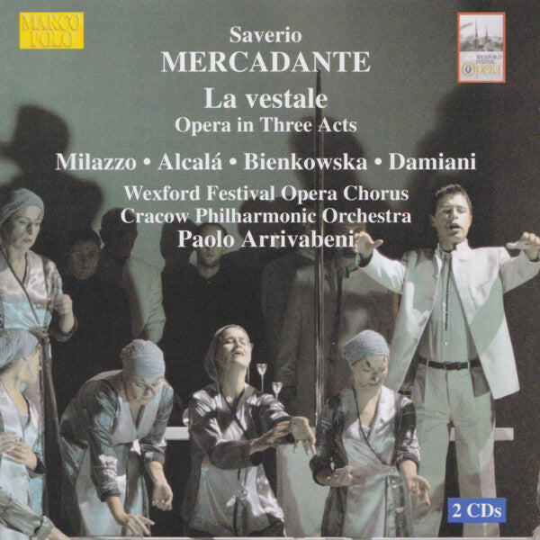 Saverio Mercadante* - Milazzo*, Alcalá*, Bienkowska*, Damiani*, Wexford Festival Opera Chorus, Cracow Philharmonic Orchestra*, Paolo Arrivabeni - La Vestale (Opera In Three Acts) - Saverio Mercadante - CD