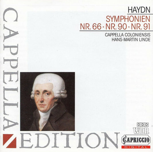 Haydn*, Cappella Coloniensis, Hans-Martin Linde - Symphonen Nr. 66-Nr.90-Nr.91 - haydn, Cappella Coloniensis, Hans-Martin Linde - CD