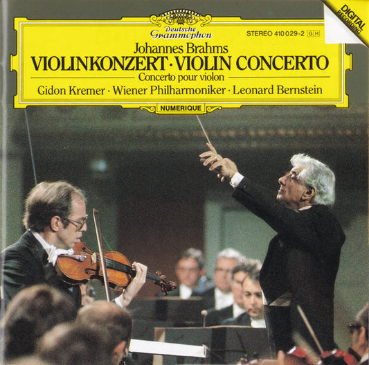 Johannes Brahms, Gidon Kremer, Wiener Philharmoniker, Leonard Bernstein - Violinkonzert = Violin Concerto - Leonard Bernstein, Johannes Brahms, Wiener Philharmoniker, Gidon Kremer - CD