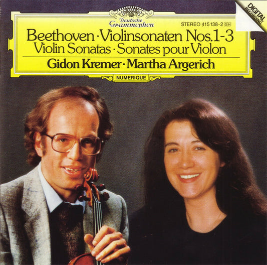 Beethoven* ? Gidon Kremer ? Martha Argerich - Violinsonaten Nos.1-3 ? Violin Sonatas ? Sonates Pour Violon - Beethoven ? Gidon Kremer ? Martha Argerich - CD