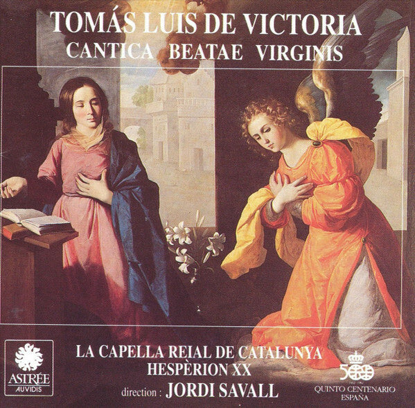Tomás Luis de Victoria - La Capella Reial De Catalunya, Hespèrion XX, Jordi Savall - Cantica Beatae Virginis - Tomás Luis de Victoria - CD