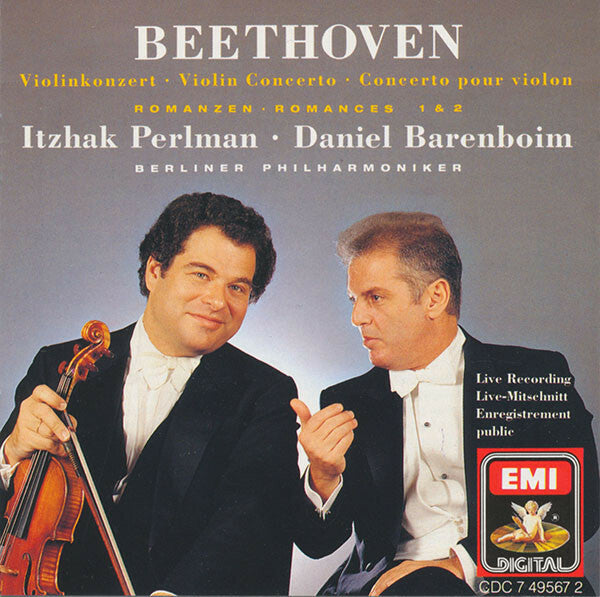 Beethoven*, Itzhak Perlman · Daniel Barenboim, Berliner Philharmoniker - Violinkonzert · Violin Concerto · Concerto Pour Violon - Romanzen · Romances 1 & 2 - Beethoven, Berliner Philharmoniker, Itzhak Perlman · Daniel Barenboim - CD
