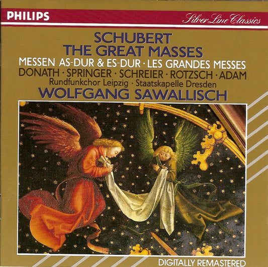 Schubert* - Rundfunkchor Leipzig, Staatskapelle Dresden, Wolfgang Sawallisch, Donath*, Springer*, Schreier*, Rotzsch*, Adam* - The Great Masses / Messen As Dur & Es Dur / Les Grandes Messes - Schubert - CD