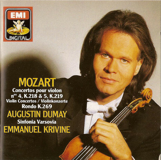 Mozart* - Augustin Dumay, Sinfonia Varsovia, Emmanuel Krivine - Concertos Pour Violon N° 4, K.218 & 5, K.219, Rondo K.269 - Mozart - CD
