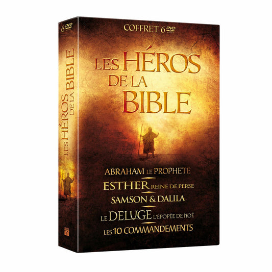 Les héros de la bible : Abraham le prophète + esther, reine de perse + samson & dalila + le déluge + les 10 commandements - Inconnu - DVD