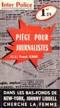Piège pour journalistes - Frank Kane - Livre