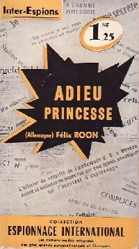 Adieu princesse - Félix Roon - Livre