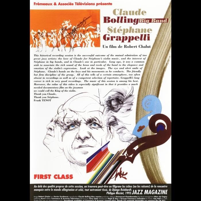Stephane Grappelli & Claude Bolling : First Class - Claude Bolling, Stéphane Grappelli, Robert Chalut - DVD