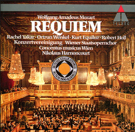 Wolfgang Amadeus Mozart, Rachel Yakar, Ortrun Wenkel, Kurt Equiluz, Robert Holl, Konzertvereinigung Wiener Staatsopernchor*, Concentus Musicus Wien, Nikolaus Harnoncourt - Requiem - Nikolaus Harnoncourt, Wolfgang Amadeus Mozart, Konzertvereinigung Wiener Staatsopernchor, Concentus Musicus Wien, Robert Holl, Rachel Yakar, Ortrun Wenkel, Kurt Equiluz - CD