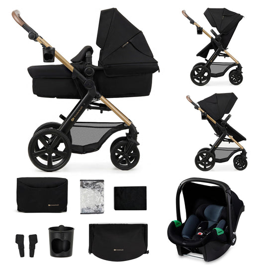 Poussette 3 En 1 Kinderkraft Moov2 De La Naissance À 27 Kg, Siège Auto Mink Pro I - Size inclus -  - Divers