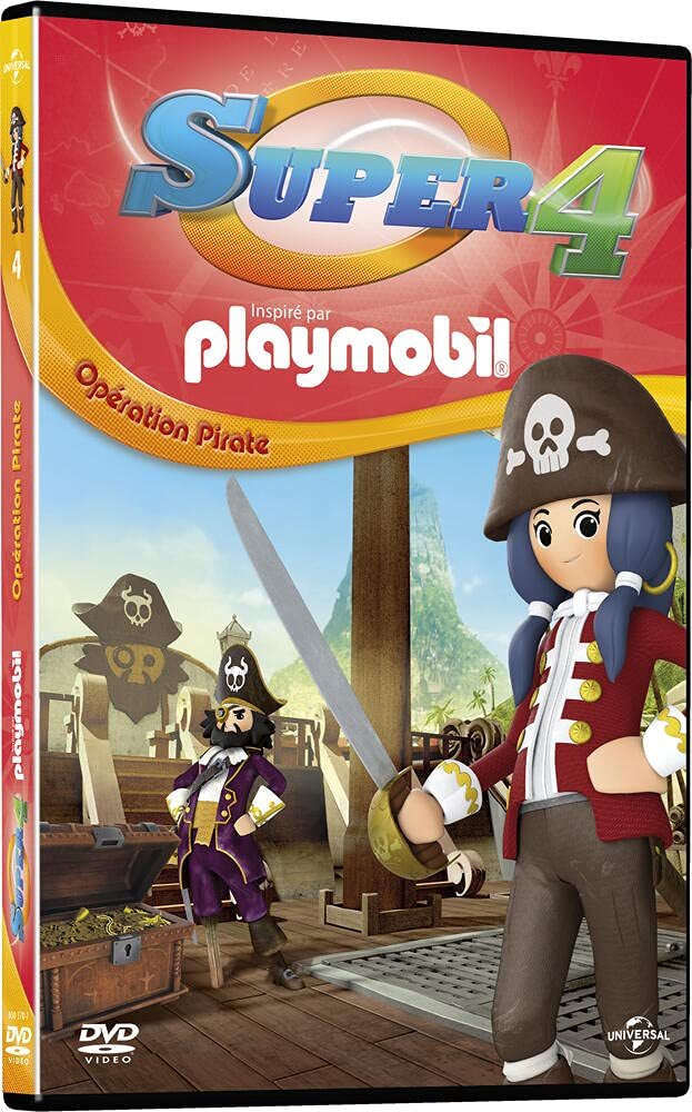 Super 4 (inspiré par Playmobil) -4-Opération Pirate - Arnaud Bouron, Cyril Adam - DVD