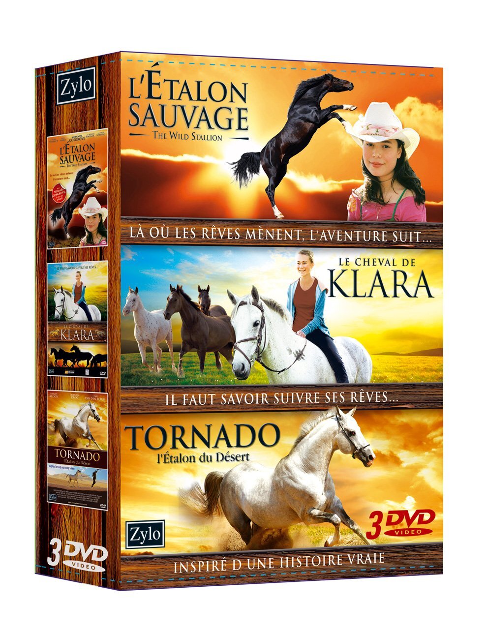 Coffret Equitation : Tornado, désert Le Cheval de Klara l'étalon Sauvage - Inconnu - DVD