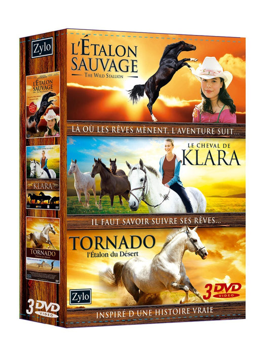 Coffret Equitation : Tornado, désert Le Cheval de Klara l'étalon Sauvage - Inconnu - DVD
