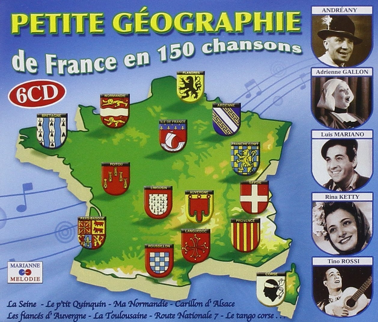 Petite Géographie : De France en 150 Chansons -  - CD