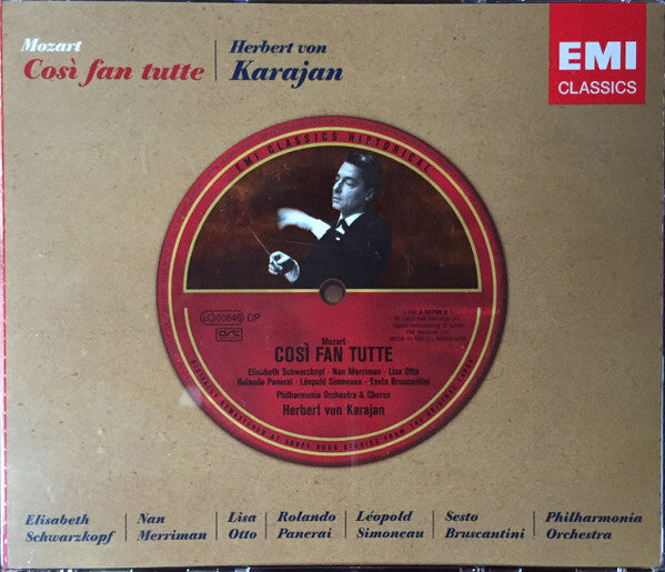 Mozart* - Elisabeth Schwarzkopf, Nan Merriman, Rolando Panerai, Leopold Simoneau, Lisa Otto, Sesto Bruscantini, Philharmonia Orchestra, Herbert Von Karajan - Così Fan Tutte - Mozart - CD