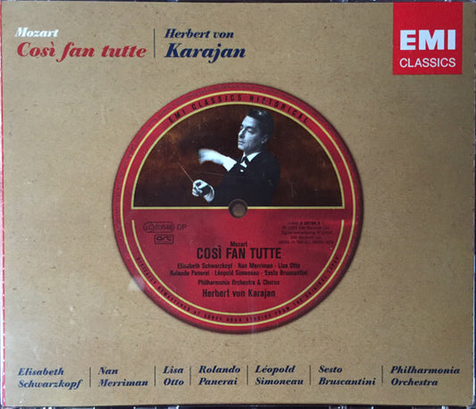 Mozart* - Elisabeth Schwarzkopf, Nan Merriman, Rolando Panerai, Leopold Simoneau, Lisa Otto, Sesto Bruscantini, Philharmonia Orchestra, Herbert Von Karajan - Così Fan Tutte - Mozart - CD