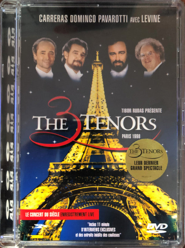 José Carreras, Plácido Domingo*, Luciano Pavarotti Avec James Levine (2) Et L'Orchestre De Paris* - The 3 Tenors In Paris - Placido Domingo, José Carreras, Luciano Pavarotti Avec James Levine (2) Et L'Orchestre De Paris - DVD
