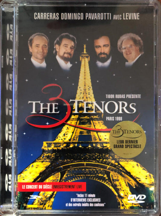 José Carreras, Plácido Domingo*, Luciano Pavarotti Avec James Levine (2) Et L'Orchestre De Paris* - The 3 Tenors In Paris - Placido Domingo, José Carreras, Luciano Pavarotti Avec James Levine (2) Et L'Orchestre De Paris - DVD
