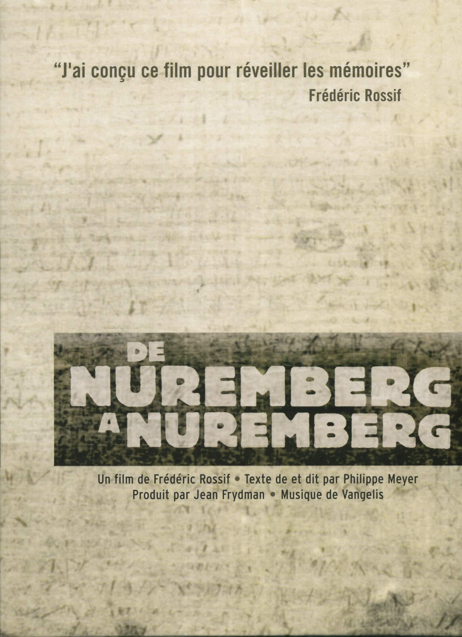 De Nuremberg à Nuremberg - Frédéric Rossif - DVD