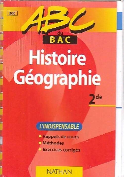 Histoire-Géographie seconde - Pierette Chapelle - Livre
