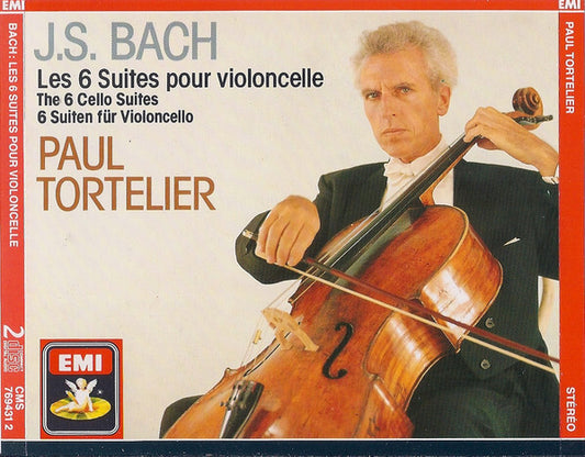 J.S. Bach* · Paul Tortelier - Les 6 Suites Pour Violoncelle = The 6 Cello Suites = 6 Suiten Für Violoncello - J.S. Bach · Paul Tortelier - CD