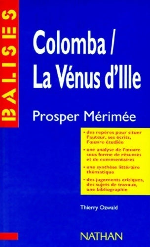 Colomba / La Vénus d'Ille - Prosper Mérimée - Livre