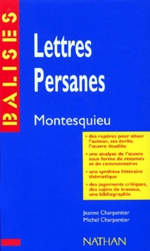 Lettres persanes Tome II - Charles De Montesquieu - Livre