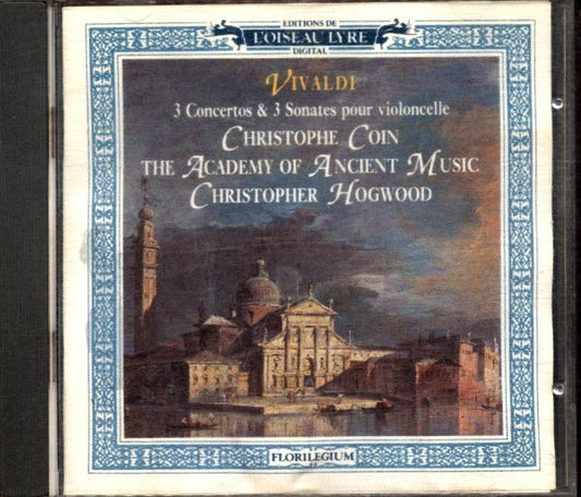 Vivaldi - 3 cello concertos & sonatas - Vivaldi, The Academy Of Ancient Music, Christopher Hogwood, Christophe Coin - CD