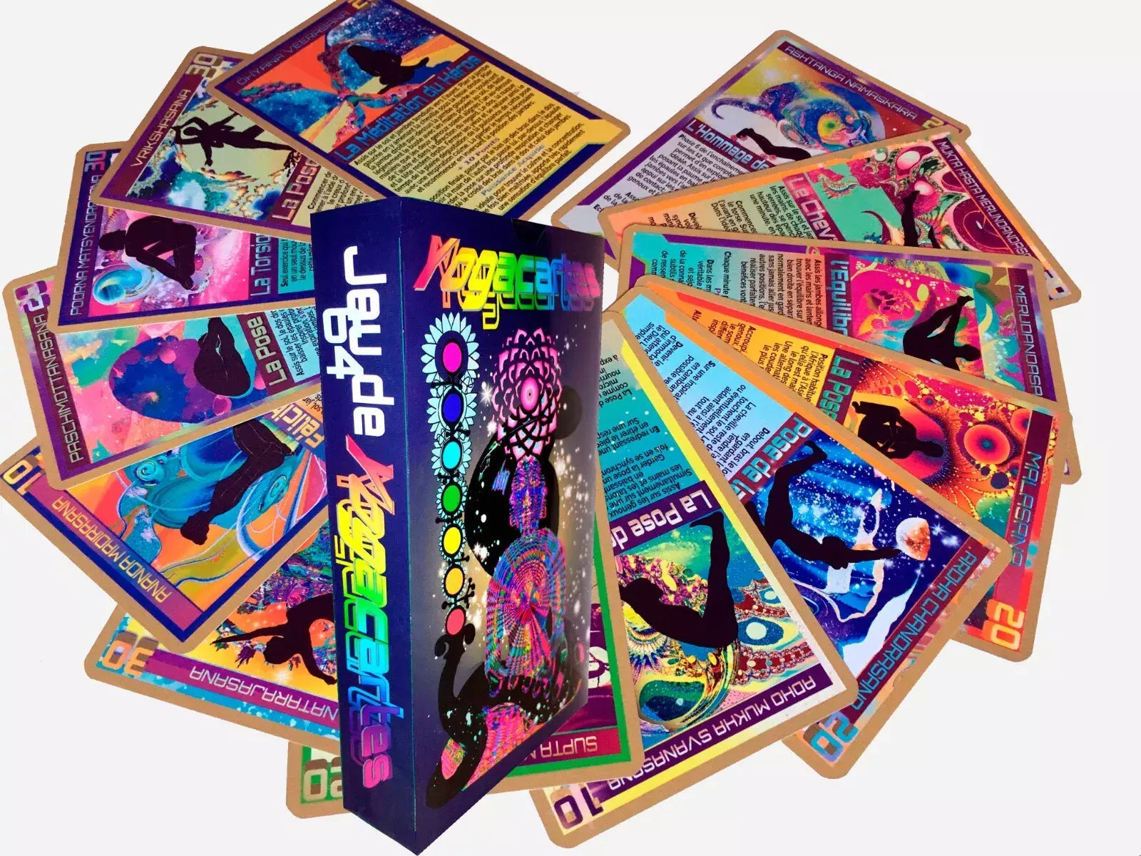 64 cartes de Yoga - Jeu en français -  - jeuSociete