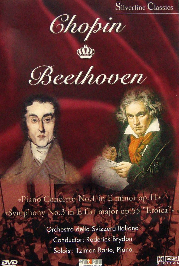Chopin*, Beethoven* / Orchestra Della Svizzera Italiana*, Roderick Brydon, Tzimon Barto - Piano Concerto No. 1 In E Minor Op. 11 / Symphony No. 3 In E Flat Major Op. 55 Eroica - Orchestra Della Svizzera Italiana, Beethoven, Chopin, Roderick Brydon, Tzimon Barto - DVD