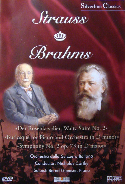 Strauss*, Brahms* / Orchestra Della Svizzera Italiana*, Nicholas Carthy, Bernd Glemser - Strauss: Der Rosenkavalier, Waltz Suite No. 2 / Brahms: Burlesque For Piano And Orchestra In D Minor - Symphony - Orchestra Della Svizzera Italiana, Brahms, Strauss, Nicholas Carthy, Bernd Glemser - DVD