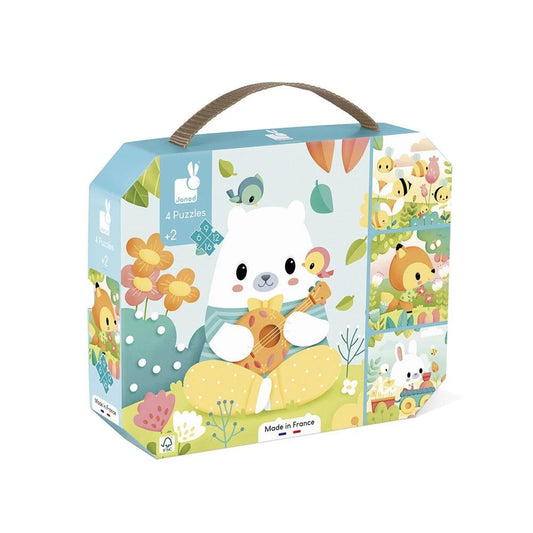 Janod - 4 puzzles évolutifs animaux - J02552 -  - jeuSociete