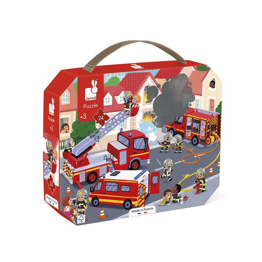 Janod - Puzzle enfant pompiers 24 pièces - J02605 -  - jeuSociete