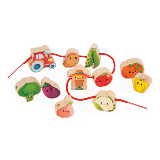 Janod - Perles à enfiler - Thème potager - J03313 -  - jeuSociete
