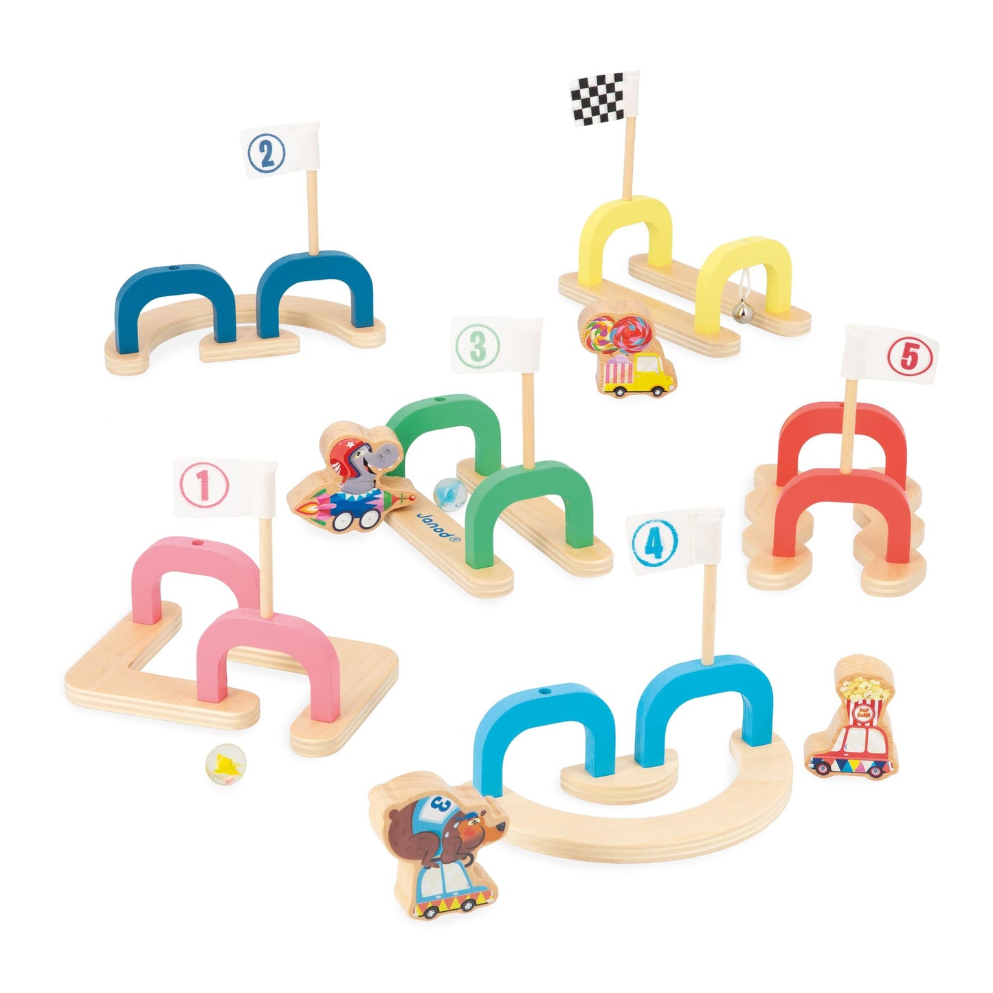 Janod - Jeu de billes enfant Applepop - J03357 -  - jeuSociete