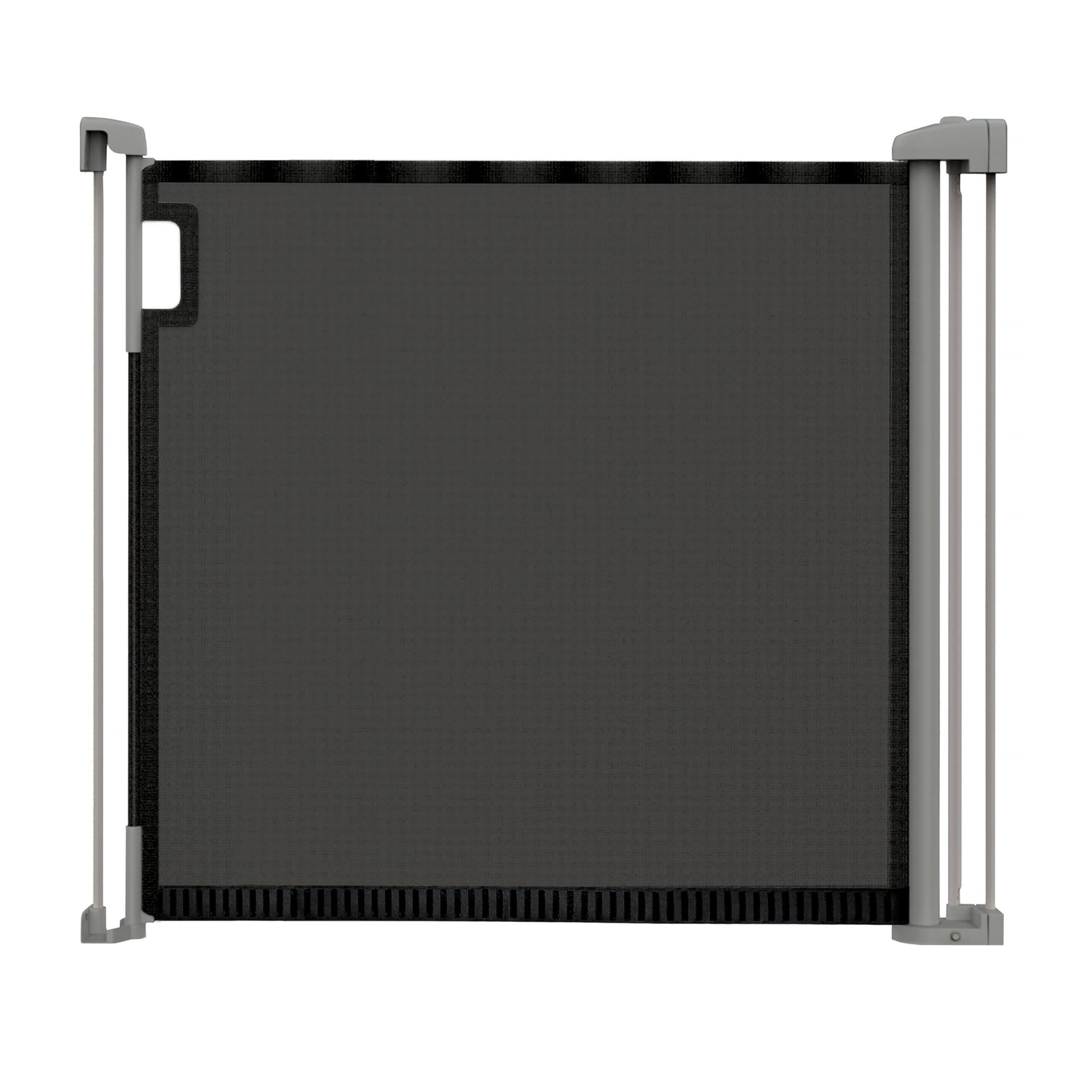 Barrière de sécurité rétractable avec filet escamotable jusqu'À 132cm Large, 76cm Haut, Fixation Murale - Noir -  - Divers