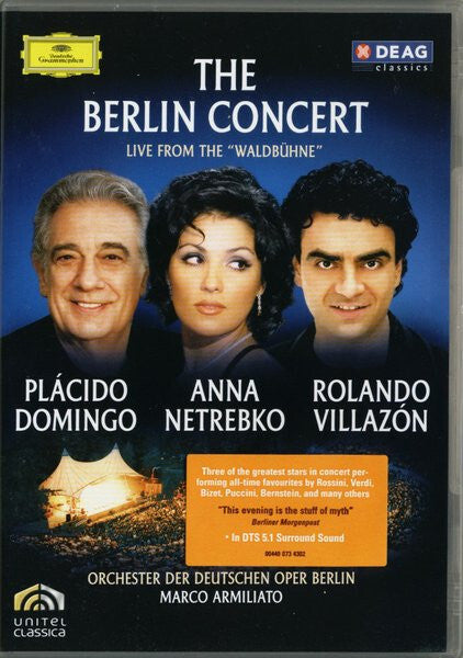 Placido Domingo, Anna Netrebko, Rolando Villazón - The Berlin Concert - Placido Domingo, Anna Netrebko, Rolando Villazón - DVD