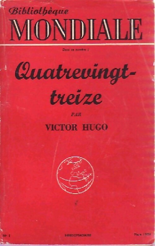 Quatre-Vingt-treize - Victor Hugo - Livre