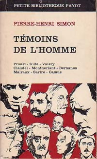 Témoins de l'homme - Pierre Henri Simon - Livre
