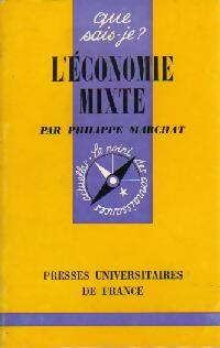 L'économie mixte - Philippe Marchat - Livre
